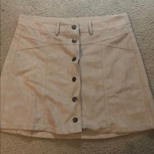 Suede skirt